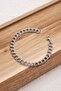 Steel Double Ring Gourmet Chain Bracelet 7mm Thick Interlocking Chain Tarnish-Free 17Cm+4Cm&21Cm - 4