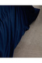 Manon King Size 100% Cotton Ranforce Plain Duvet Cover - Navy - 4