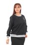 Plus Size Ribbed Blouse - Relaxed Fit