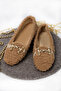 Plush Furry Chain Women's Home Shoes Ballerinas