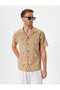Short Sleeve Shirt Ethnic Print Cotton - 2