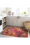 Maya Collection Multicolored Patterned Woven Base Modern Decorative Carpet Maya10 - 3