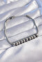 316L Steel Silver Color Oval Figured Bracelet