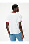 Slim Fit T-Shirt with Slogan Print, Short Sleeves, Crew Neck, Ribbed - 4