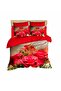 Love Rose Red 3D Digital Double Bedding Set