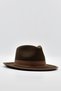 Vintage Men's Fedora Panama English Trilby Hat Brown - 2