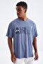 Petrol Air Printed O Neck Men's Oversize T-shirt - 88097 - 6
