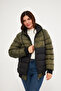 Women's Jesika Fabric Garnished Zippered Hooded Puffer Jacket - 2