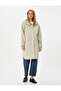 Oversized Raincoat with Zipper, Hood and Pocket - 4
