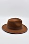 Vintage Men's Fedora Trilby Hat Panama British Trilby Cap Tan - 6