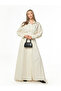 Full Length Cream Shirt Dress - 2