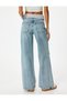 Wide Leg Ripped Jeans with Standard Waist Buttons - Bianca Wide Leg Jeans - 4