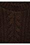 Round Neck Knitted Patterned Sweater - 8