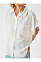 Viscose Short Sleeve Shirt - Pocket and Hip Length - 5