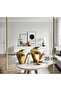 Gold Vase - Ceramic Avant-Garde XL 20cm Trendy Vase - 2