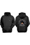Unisex Goku Black Coffee Design Front Back Printed Regular Fit Black Sweatshirt