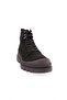 16157-22K Men's Lace-Up Strech Casual Boots Black Suede Genuine Leather - 2