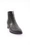 Si-07K Women's 22K Pointed Toe Heeled Ankle Boots Black Croco - 2