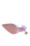 0653-22Y Women's Pointed Toe, Low-Cut, Transparent, Long-Heeled Shoes - 5