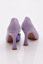0653-22Y Women's Pointed Toe, Low-Cut, Transparent, Long-Heeled Shoes - 3
