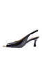 Black Patent Leather Pointed Toe Women's High Heels - 316521085 - 3