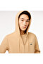 Men's Classic Fit Zippered Beige Sweatshirt - 2