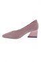 Goblet High Heels - Blunt Toe, Finger Low Cut, Salmon Wrinkled 23453261 - 3