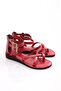 Women's Flip Flops Cross Strap Ankle Sandals Red 2253218 - 2