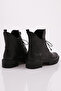 103-2662 Women's Lace-Up Boots Black Genuine Leather - 3