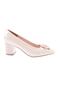 Women's Evening Dress Shoes Beige Wrinkled Patent Leather 212222621