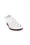 Women's Flip Flops Strappy Ankle Sandals White Genuine Leather 2723218 - 2
