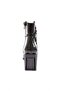 790-22K Women's Crystal Stone Heeled Boots Black Patent Leather - 4