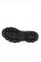 Es806 Women's Boots with Thick Chain Accessories Black Crinkled Patent Leather - 5