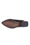 Pm161-K0020 Pointed Toe Side Trocked Short Heel Women's Boots Black Suede - 5