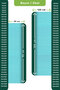 Non-Slip Turquoise Honey Honeycomb Mat Width: 90cm - 5