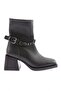 1964 Low Heeled Women's Boots with Chain and Belt Detail