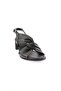 15-01 23y Women's Drawstring Cross Strapped Heeled Sandals - 2