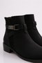 504-190-22K Cross Buckle Women's Short Boots Black - 4