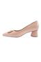 4320-23y Women's Pointed Toe Thick Low-Heeled Shoes with Metal Accessories - 3