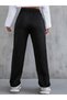 Jogger Sweatpants - Black High Elastic Leg - 4