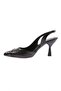 Women's Thin Heeled Shoes - Black Patent Leather Print Model No: 153286 - 3