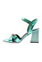847-23Y Women's Cross Strapped Twisted Accessory Heeled Sandals - 3