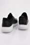 Women's Rubber Laced Comfort Shoes Black-White 91122713 - 3