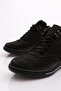 Men's Rubber Detailed Lace up Boots Genuine Leather Black Nubuck 313723210 - 4