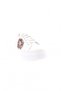 874-23y Women's Laced Shoes with Crystal Stone Buckle on the Sides - 2
