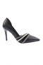 Ysf-07-23y Women's Silver Stone Banded Evening Dress Shoes