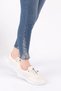Women's Lace-Up Laser Comfort Shoes Cream 31353246 - 5