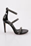 2001 Women's Embroidered Ankle Tie Heeled Shoes