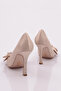 Women's High Heel Shoes Gold Satin 4818535 - 3