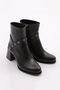 Women's Heeled Boots Black Wrinkled Patent Leather 81721033 - 2